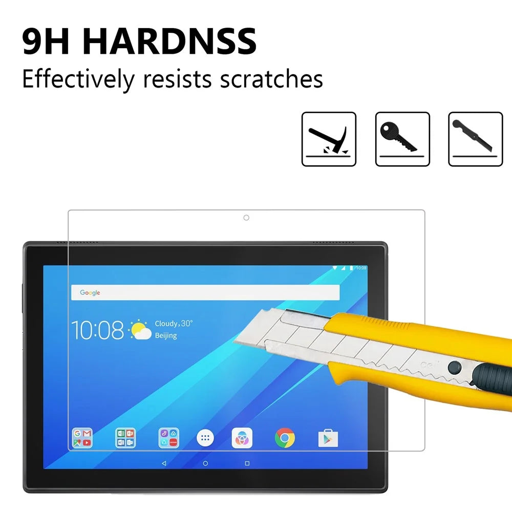 For Lenovo Tab M10 10.1" 9H Tempered Glass Screen Protector Guard 0.25mm Full Coverage (Arc Edge) Screen Film - 3