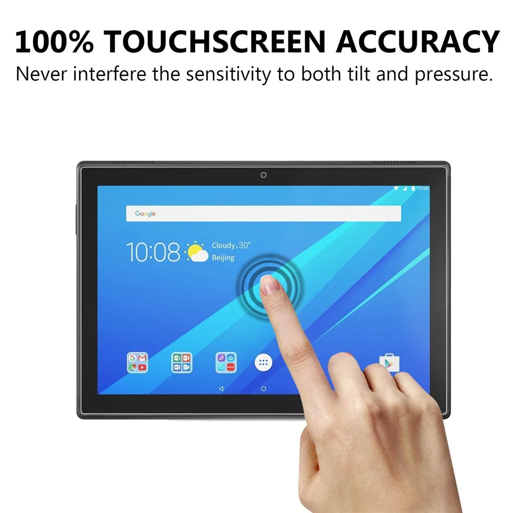 For Lenovo Tab M10 10.1" 9H Tempered Glass Screen Protector Guard 0.25mm Full Coverage (Arc Edge) Screen Film - 5