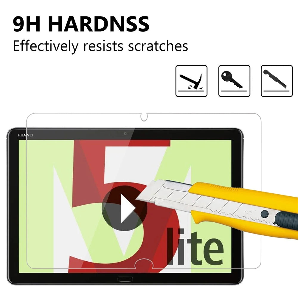 For Huawei MediaPad M5 lite 10 0.25mm 9H Full Coverage Tempered Glass Screen Protector Film - 3