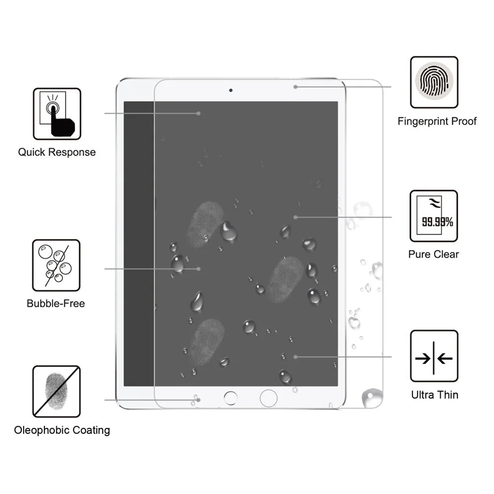 0.25mm Arc Edge 9H Tempered Glass Full Screen Guard Film for iPad Air 10.5 (2019) / Pro 10.5-inch (2017) - 2