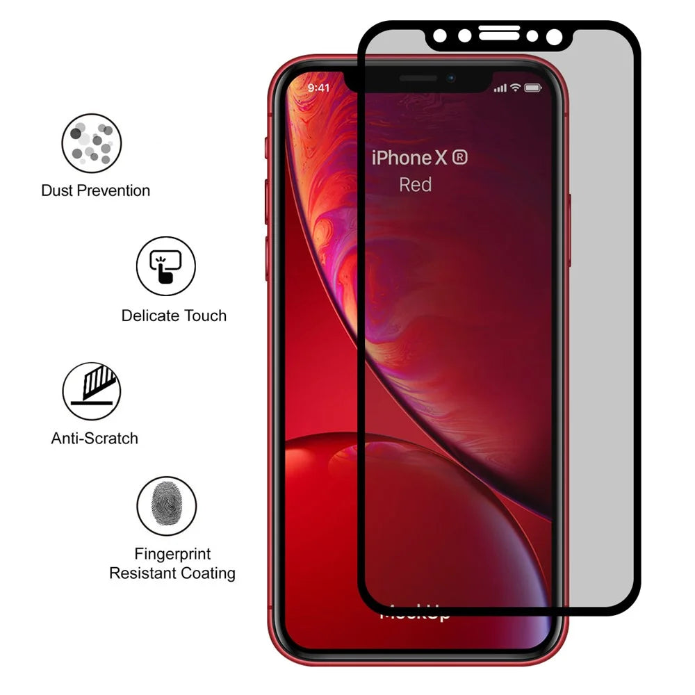 HAT PRINCE for iPhone (2019) 6.1 inch / XR 6.1 inch 0.26mm 9H 2.5D Privacy Protection Full Screen Tempered Glass Shield - 2