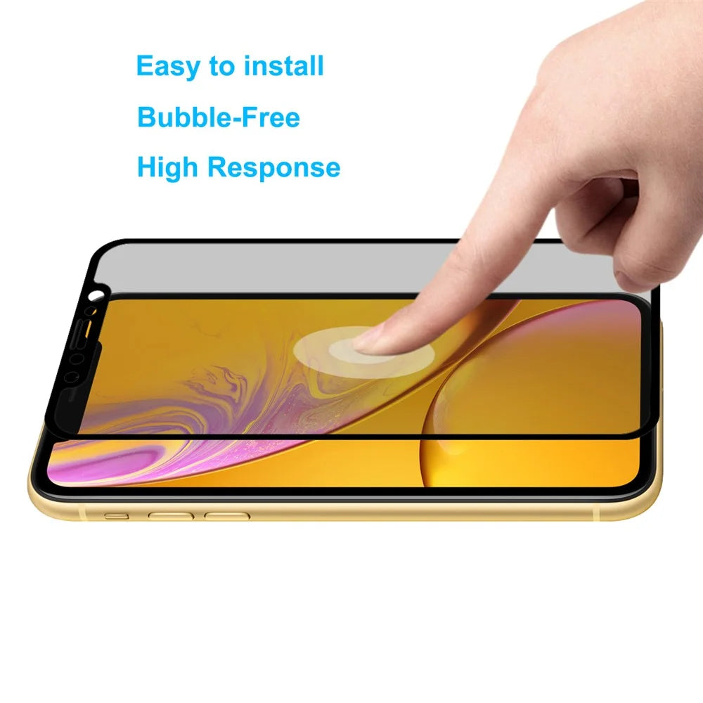 HAT PRINCE for iPhone (2019) 6.1 inch / XR 6.1 inch 0.26mm 9H 2.5D Privacy Protection Full Screen Tempered Glass Shield - 5