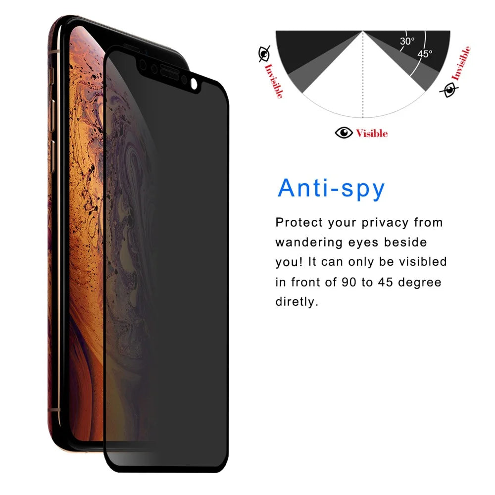 HAT PRINCE 0.26mm 9H 2.5D Privacy Protection Full Screen Tempered Glass Protector for iPhone (2019) 5.8 inch / XS / X 5.8 inch - 3