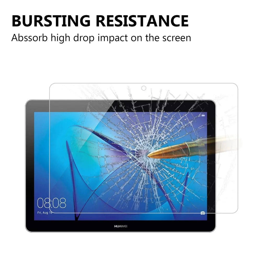 For Huawei MediaPad T3 10 0.25mm Arc Edge 9H Full Screen Covering Shockproof Tempered Glass Guard Film - 4