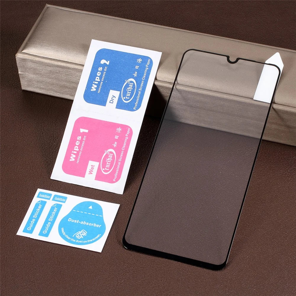 RURIHAI for Huawei P30 Lite [Solid Defense] Tempered Glass Screen Protective Film 0.26mm - Black - 5