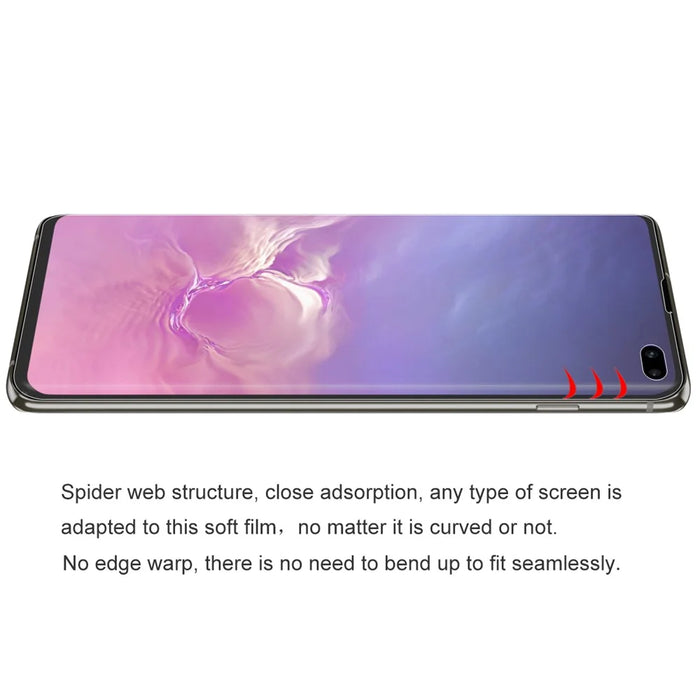 HAT PRINCE Hydrogel Film 3D Full Size Soft Screen Protector Film for Samsung Galaxy S10 Plus (Fingerprint Unlock) - 2