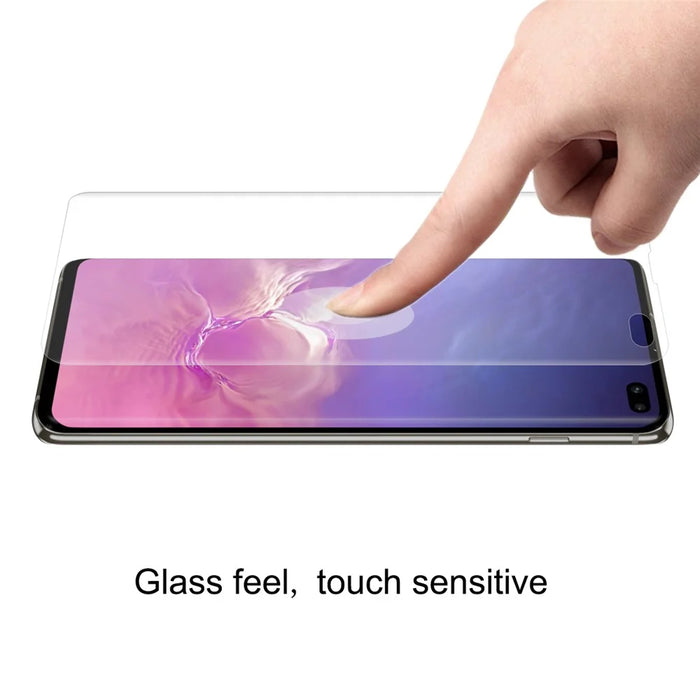 HAT PRINCE Hydrogel Film 3D Full Size Soft Screen Protector Film for Samsung Galaxy S10 Plus (Fingerprint Unlock) - 4