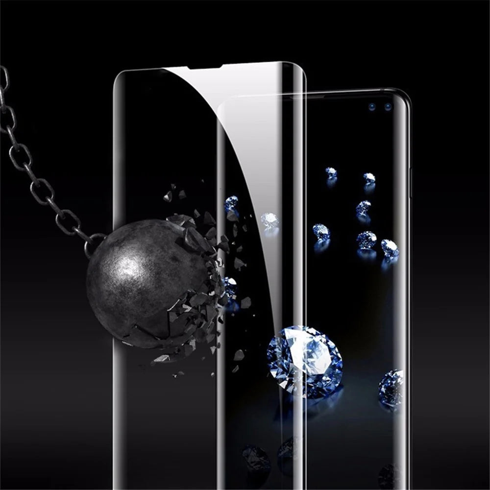 MOCOLO for Samsung Galaxy S10 Plus 3D Curved Full Cover [UV Light Irradiation] Tempered Glass Screen Protector UV Film - 7