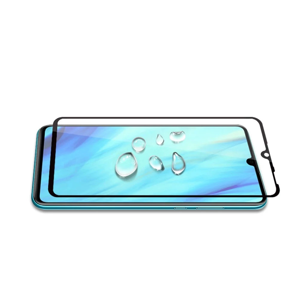 MOCOLO Silk Printing Tempered Glass Full Screen Protector for Huawei P30 - Black - 4