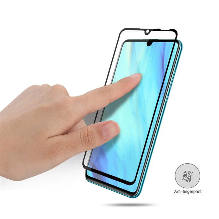 MOCOLO Silk Printing Tempered Glass Full Screen Protector for Huawei P30 - Black - 5
