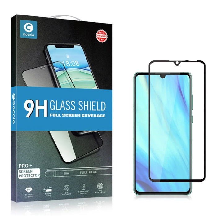 MOCOLO Silk Printing Tempered Glass Full Screen Protector for Huawei P30 - Black - 7