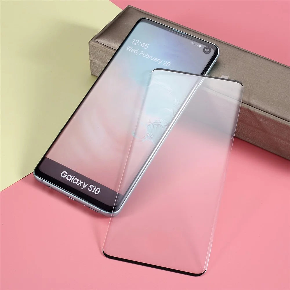 Full Size Tempered Glass Screen Film Cover for Samsung Galaxy S10 (Fingerprint Unlock) - 2