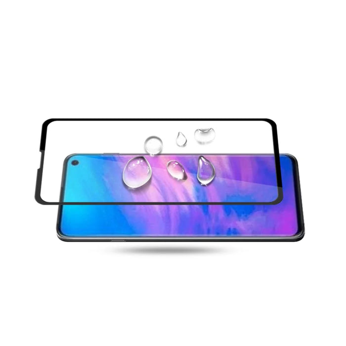 AMORUS Full Glue Silk Printing Tempered Glass Full Screen Protector for Samsung Galaxy S10e - 4