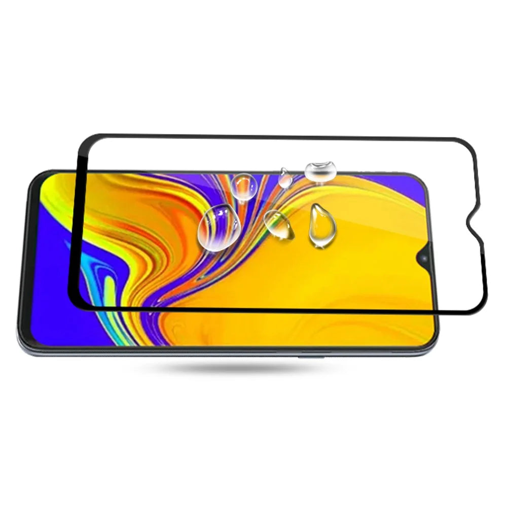 AMORUS Full Glue Silk Printing Tempered Glass Full Screen Protector for Samsung Galaxy A50 / A30 / A20 / M30 / A40s - 6