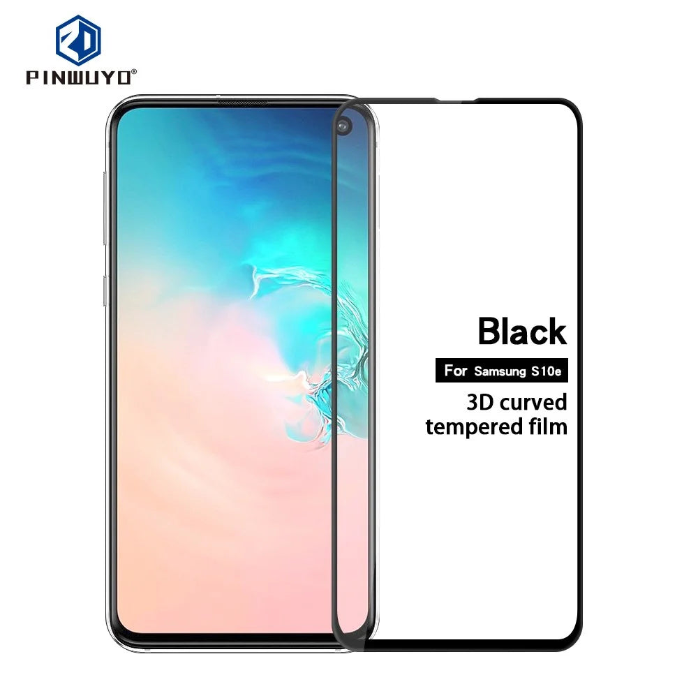 PINWUYO 3D Curved Anti-explosion Tempered Glass Full Screen Protector for Samsung Galaxy S10e - 1