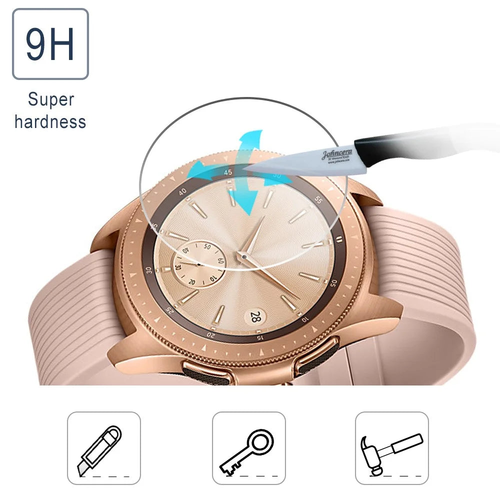 3Pcs/Pack Explosion-proof Tempered Glass Screen Protective Film for Samsung Galaxy Watch 42mm - 6