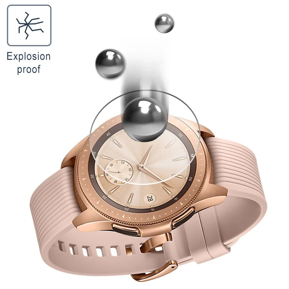 3Pcs/Pack Explosion-proof Tempered Glass Screen Protective Film for Samsung Galaxy Watch 42mm - 7