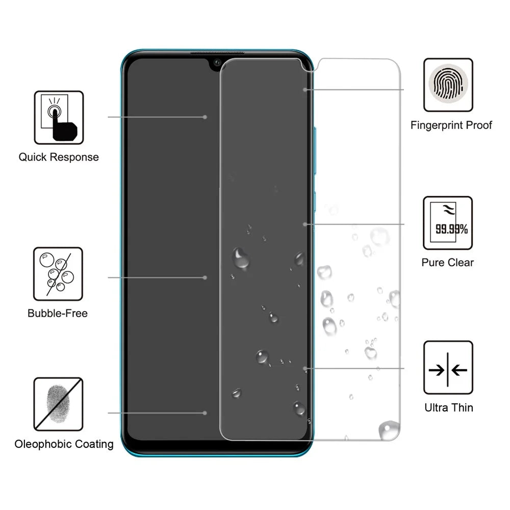 2.5D 9H Arc Edge Fingerprint Proof Full Screen Tempered Glass Protector for Huawei P30 Lite / nova 4e - 2