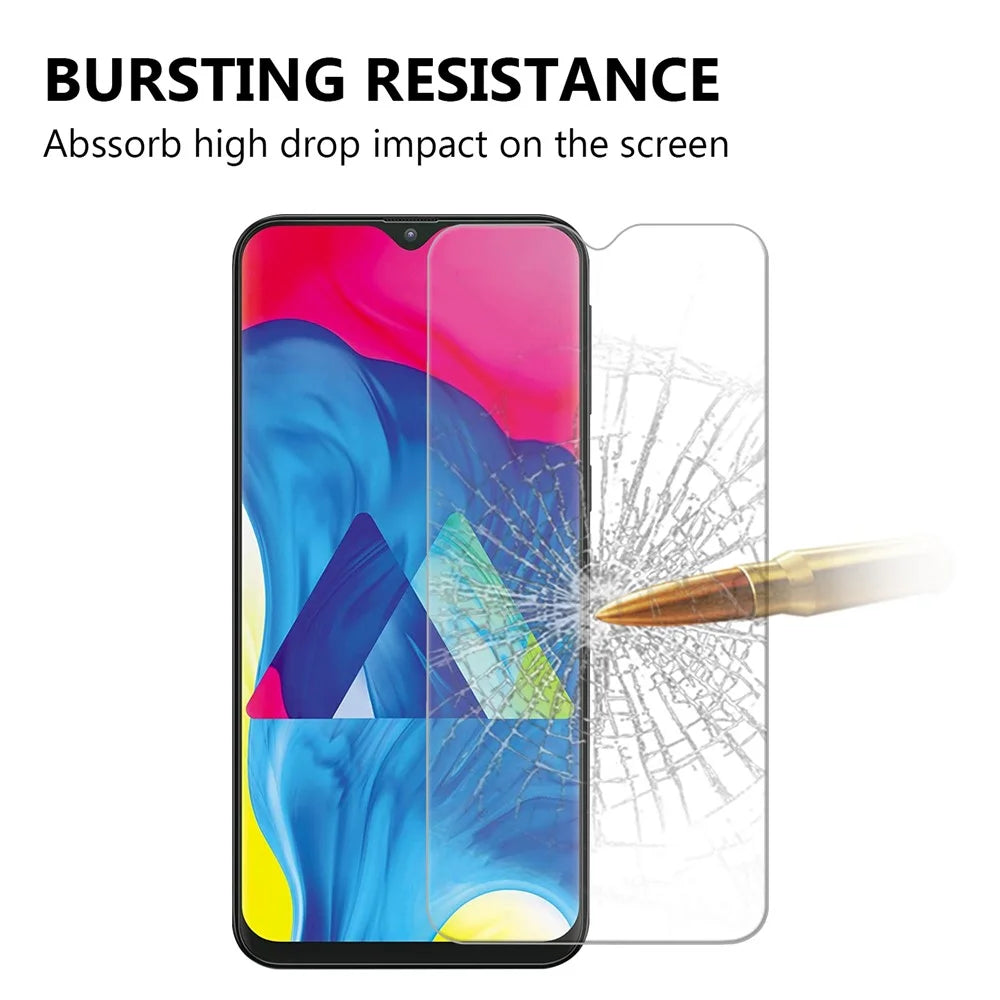 For Samsung Galaxy A10 Arc Edge 0.25mm Anti-Fingerprint HD Clarify Tempered Glass Screen Protector, Case Friendly, Bubble Free, Easy Installation - 4