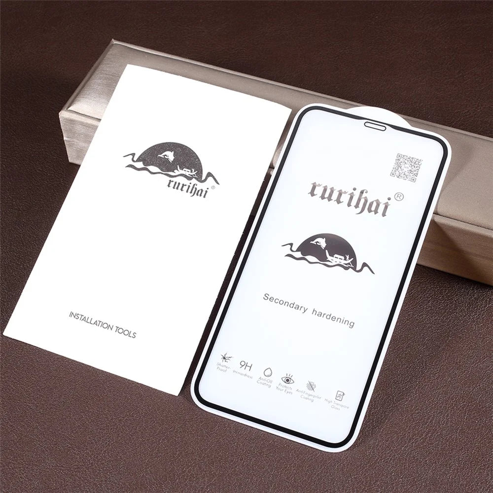 RURIHAI 0.26mm Full Covering Matte Tempered Glass Screen Film Cover for iPhone 11 6.1 inch (2019) / XR 6.1 inch - 6