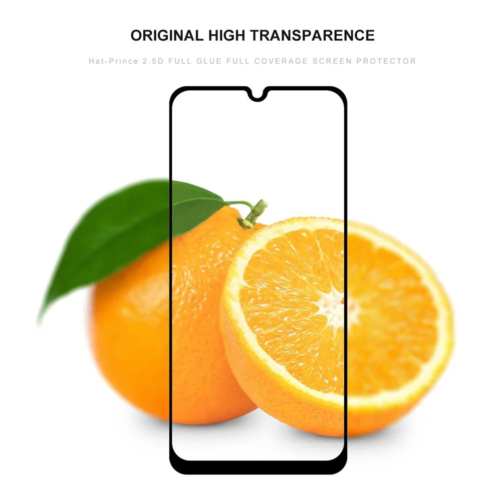 HAT PRINCE Full Glue 0.26mm 9H 2.5D Tempered Glass Guard Film Full Coverage for Samsung Galaxy A20/A30/A50/M30 - 2