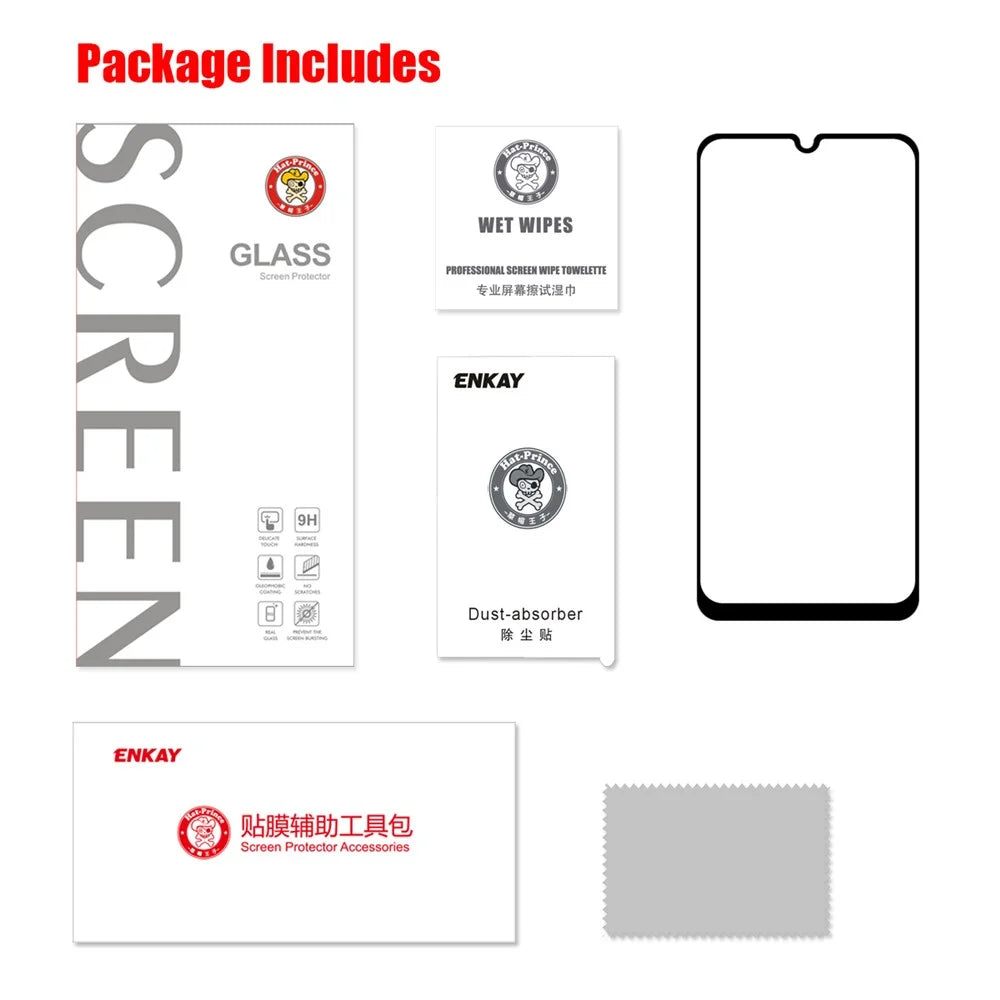 HAT PRINCE Full Glue 0.26mm 9H 2.5D Tempered Glass Guard Film Full Coverage for Samsung Galaxy A20/A30/A50/M30 - 7