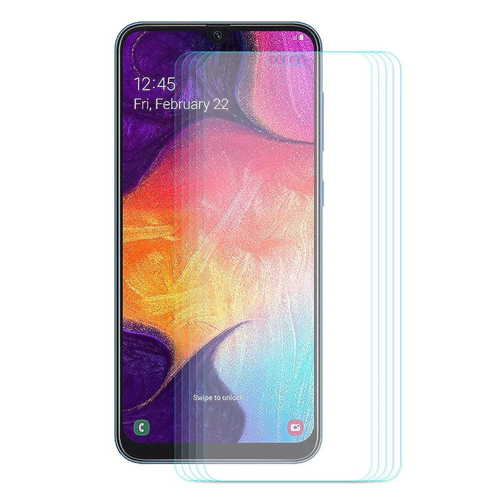 5Pcs/Set HAT PRINCE 0.26mm 9H 2.5D Arc Edge Tempered Glass Screen Protectors for Samsung Galaxy A50 - 2