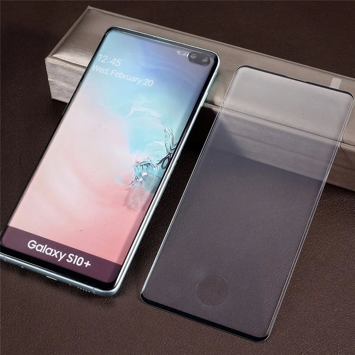 Full Size 3D Tempered Glass Screen Protector for Samsung Galaxy S10 Plus (Fingerprint Unlock) - 5