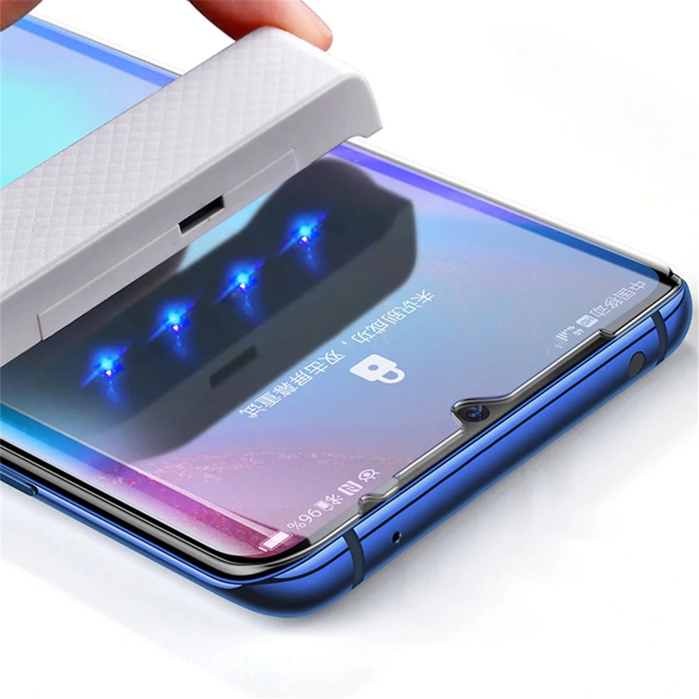 MOCOLO for Huawei P30 Pro 3D Curved [UV Light Irradiation] Film Full Cover Full Glue Ultra Clear Tempered Glass Screen Protector - 4