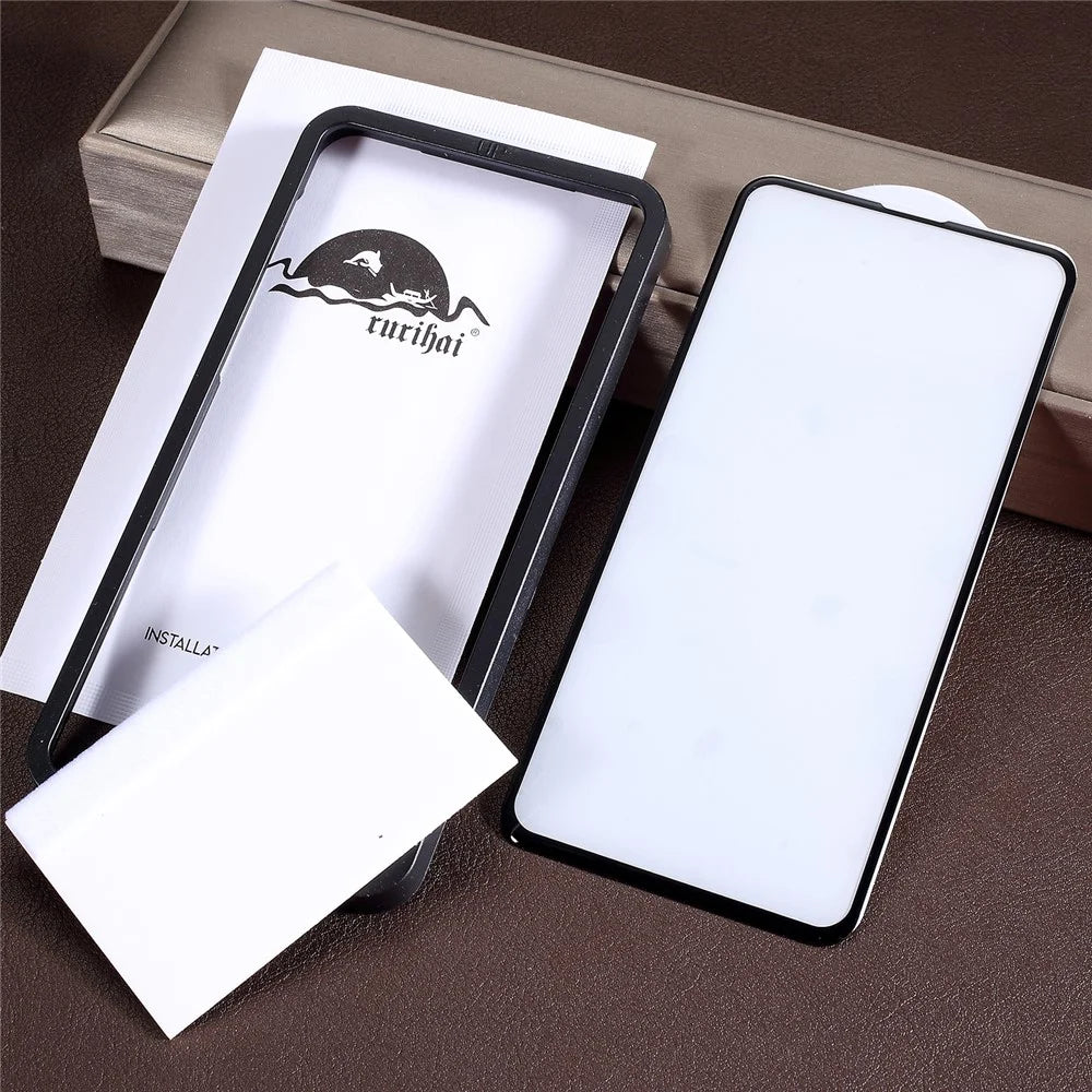 RURIHAI 0.26mm 4D Curved Full Tempered Glass Screen Protector Film for Huawei P30 Pro (with Film Helper Frame) - 6