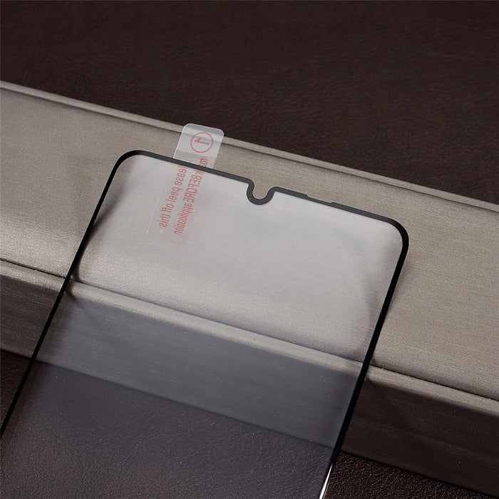 Silk Print Full Glue Tempered Glass Screen Protector Film, Support Fingerprint Unlock for Huawei P30 Pro - Black - 2