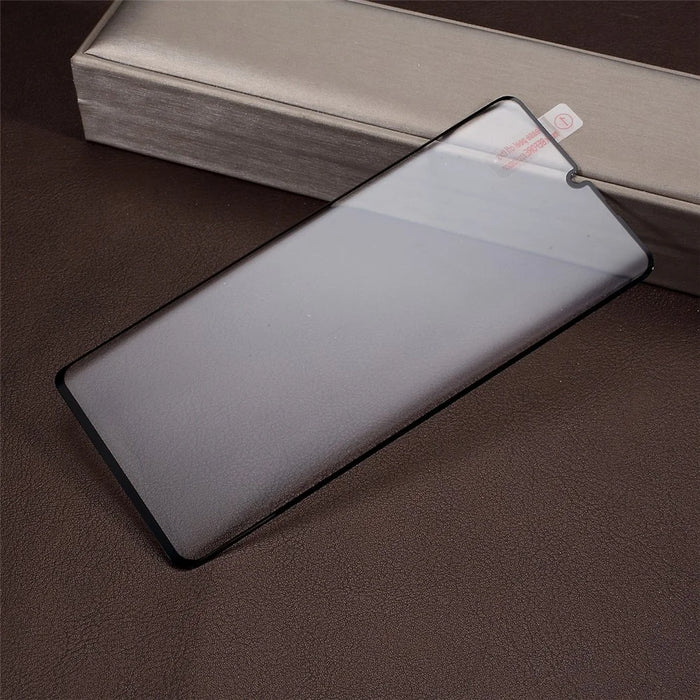 Silk Print Full Glue Tempered Glass Screen Protector Film, Support Fingerprint Unlock for Huawei P30 Pro - Black - 4