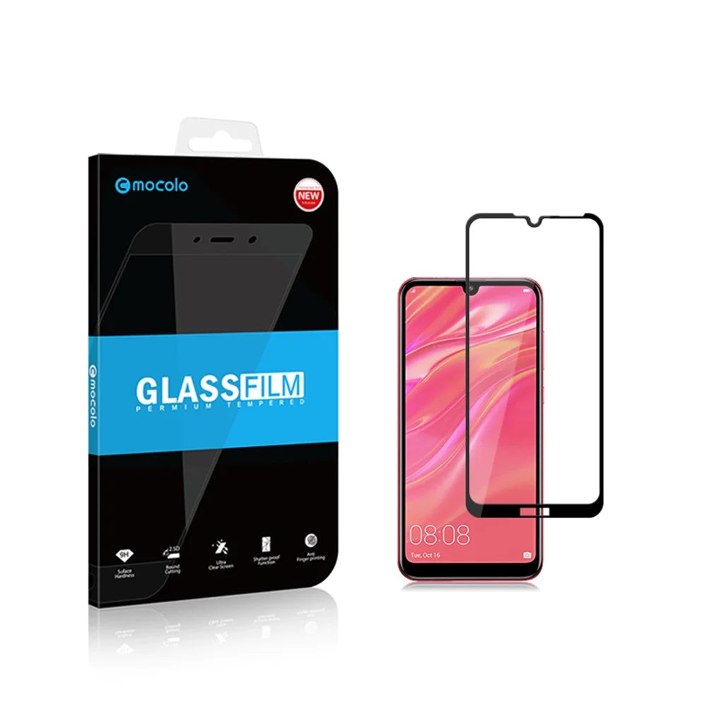 MOCOLO Ultra Clear Tempered Glass Full Screen Cover Film [Full Glue] for Huawei Y7 (2019) - 6