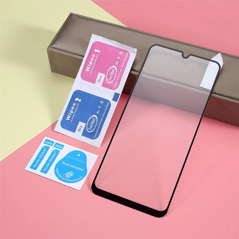 RURIHAI 2.5D Tempered Glass Full Size Screen Protector 0.26mm for Samsung Galaxy A20/A30/A50/M30 - 5