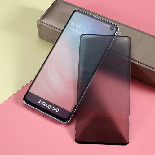 Anti-peep Curved  Full Coverage Tempered Glass Screen Protector (Not Support Ultrasonic Fingerprint Unlock) for Samsung Galaxy S10 - 1