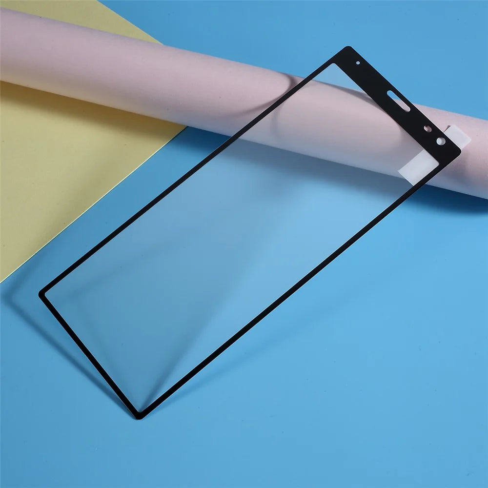 Full Size Silk Printing Tempered Glass Screen Protector Film (Full Glue) for Sony Xperia 10 Plus - 4