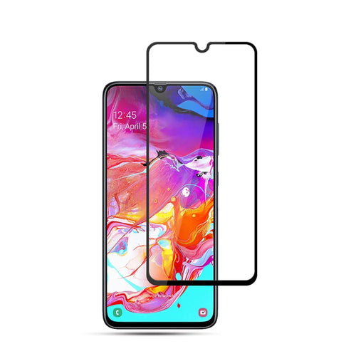 MOCOLO Silk Print Arc Edge Full Coverage 9H Tempered Glass Screen Protector for Samsung Galaxy A70 - 1
