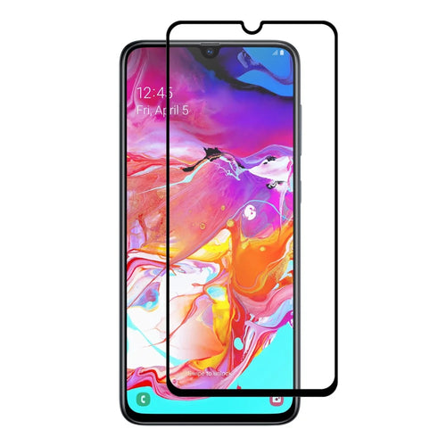 HAT PRINCE 0.26mm 9H 2.5D Tempered Glass Full Glue Shield Full Coverage for Samsung Galaxy A70 - 1