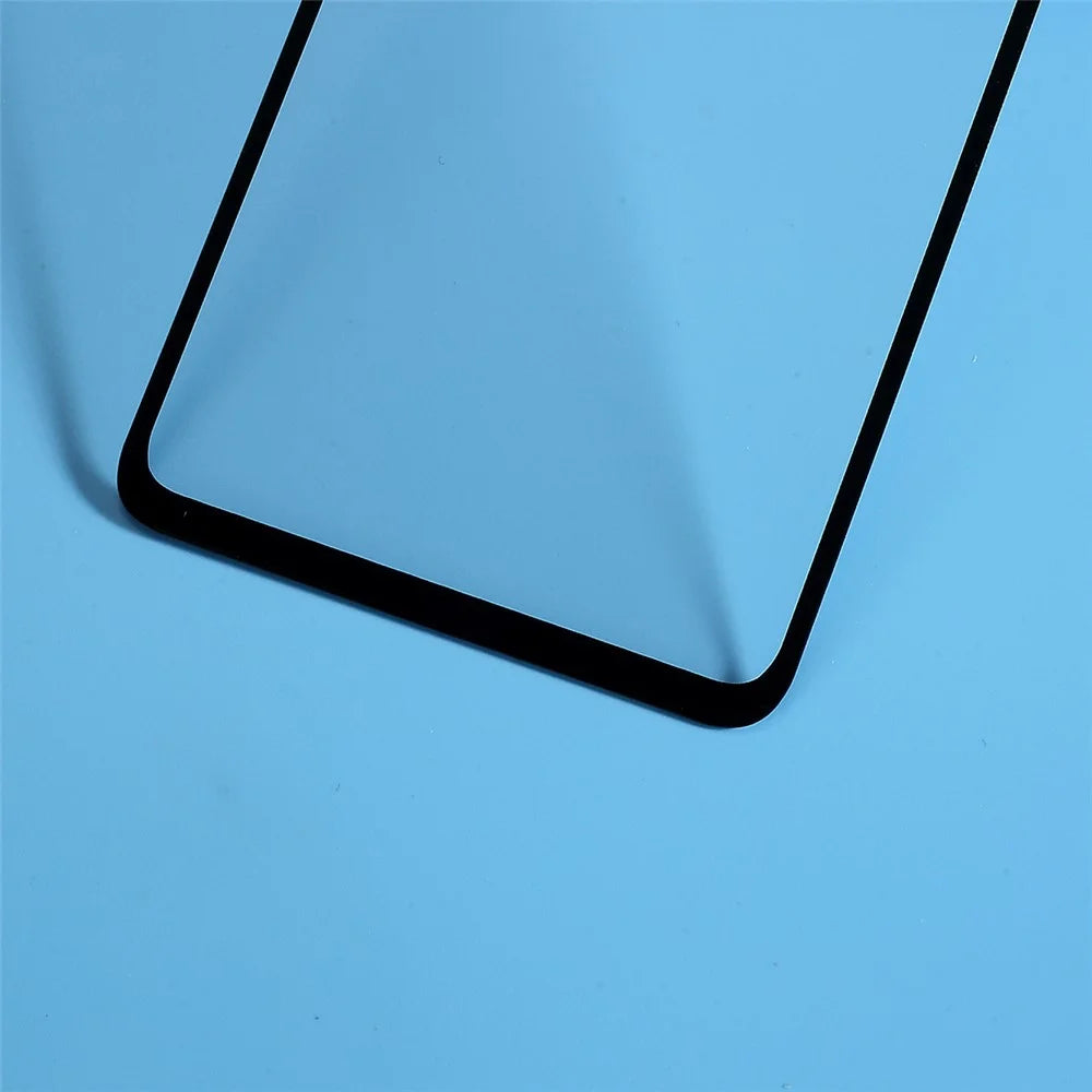 9H Curved Full Size Silk Print Tempered Glass Screen Protector for Samsung Galaxy A70 - Black - 3