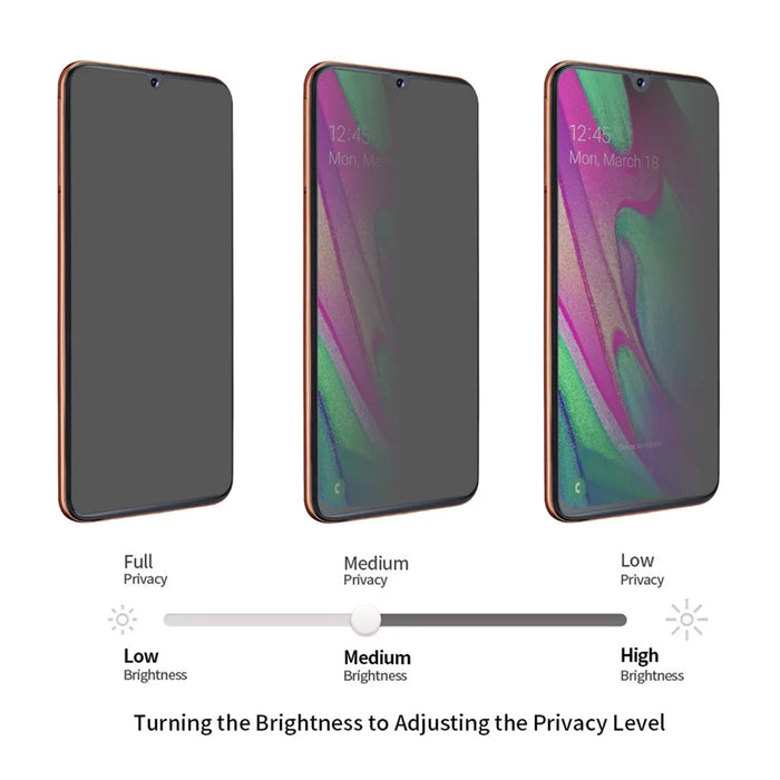 HAT PRINCE for Samsung Galaxy A40 0.26mm 9H 2.5D Privacy Protection Tempered Glass Protector - 4
