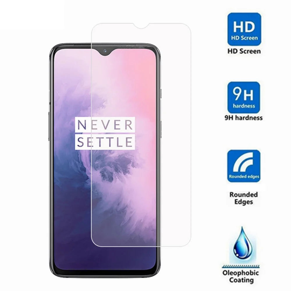 0.3mm Tempered Glass Screen Protector Guard Film Arc Edge for OnePlus 7 - 1