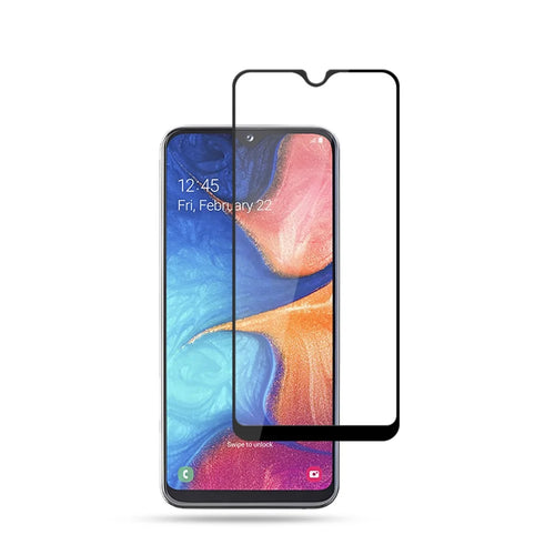 MOCOLO Double Defense Tempered Glass Screen Protector for Samsung Galaxy A20e, Silk Printing Full Coverage Full Glue 9H Hardness HD Film - 1