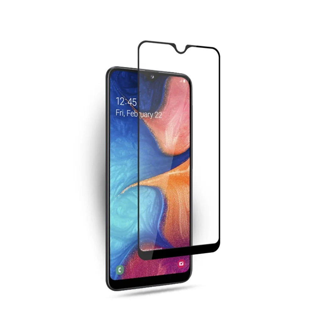 MOCOLO Double Defense Tempered Glass Screen Protector for Samsung Galaxy A20e, Silk Printing Full Coverage Full Glue 9H Hardness HD Film - 3