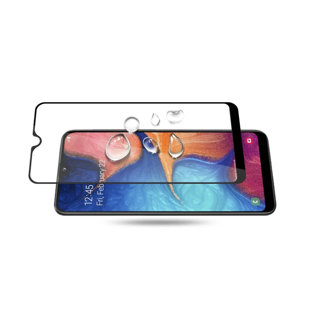 MOCOLO Double Defense Tempered Glass Screen Protector for Samsung Galaxy A20e, Silk Printing Full Coverage Full Glue 9H Hardness HD Film - 4