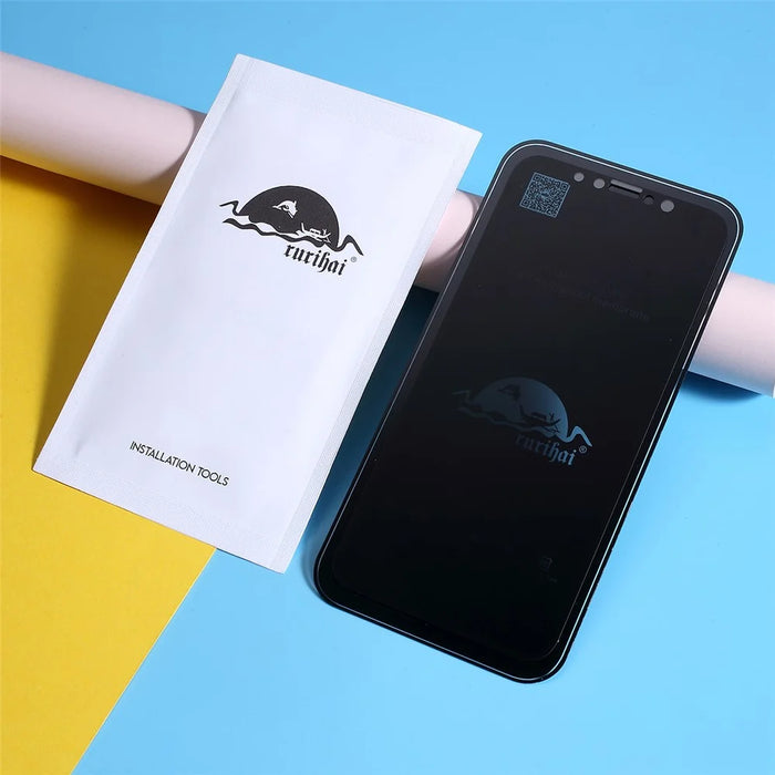 RURIHAI Matte Anti-peep Full Size Tempered Glass Screen Protector for iPhone 11 Pro Max 6.5 inch (2019) / XS Max 6.5 inch - 3