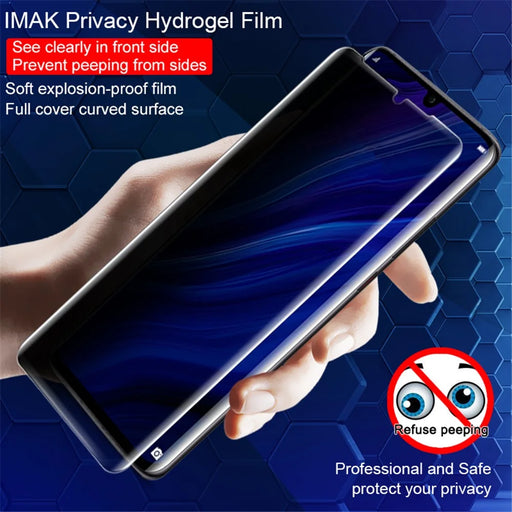 IMAK Soft Anti-peep Hydrogel Film II Full Cover Front Screen Protector Film [Support Screen Ultrosonic Fingerprint Recognition] for Huawei P30 Pro - 1