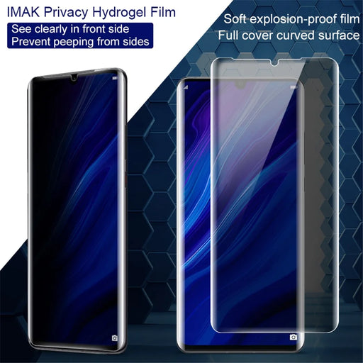 IMAK Soft Anti-peep Hydrogel Film II Full Cover Front Screen Protector Film [Support Screen Ultrosonic Fingerprint Recognition] for Huawei P30 Pro - 2