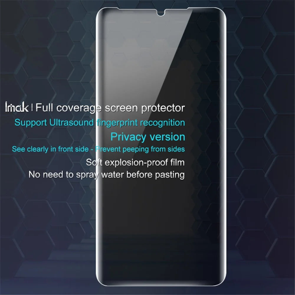 IMAK Soft Anti-peep Hydrogel Film II Full Cover Front Screen Protector Film [Support Screen Ultrosonic Fingerprint Recognition] for Huawei P30 Pro - 4