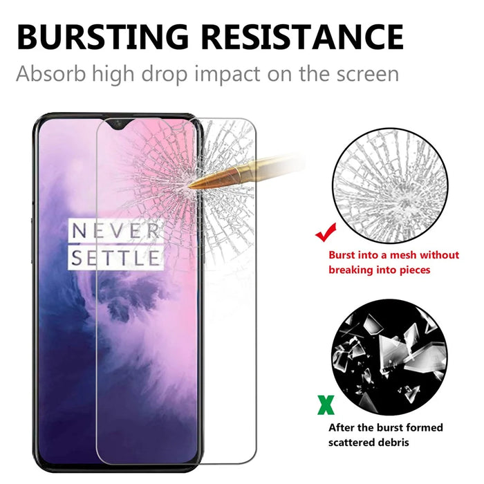 0.25mm Arc Edge 9H Tempered Glass Protector Anti-explosion for OnePlus 7 - 5