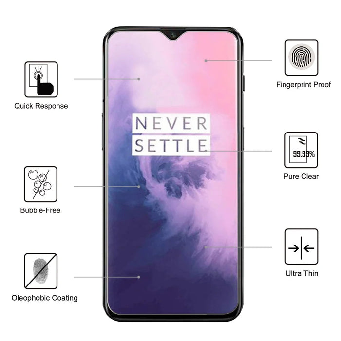0.25mm Arc Edge 9H Tempered Glass Protector Anti-explosion for OnePlus 7 - 6